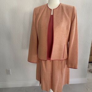 Amanda Smith Coral Textured Suit